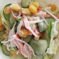 MAXA！'s cooksnap of when they made レタス＋カニカマきゅうりサラダ☆超簡単！.