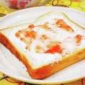 ふうはっちゃん's cooksnap of when they made ストロベリーチーズケーキ風トースト♪.