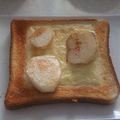 きらり流れ星's cooksnap of when they made 皮付きゴロゴロ焼き山芋チーズトースト♡.