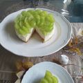 rie♡sweets's cooksnap of when they made シャインマスカットのレアチーズケーキ.