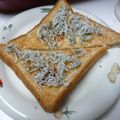 卯月のうさぎ２０１４'s cooksnap of when they made パセリとしらすのトースト.