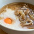 Shimay☆'s cooksnap of when they made とろろと甘辛豚肉の月見うどん.