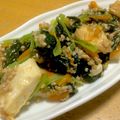 シマりんご☆'s cooksnap of when they made 簡単！小松菜と厚揚げと挽肉の甘辛生姜炒め.
