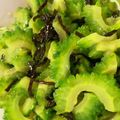 berineko's cooksnap of when they made 大量消費！苦くない簡単ゴーヤの塩昆布和え.