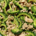 料理スキになってきた's cooksnap of when they made 簡単 ゴーヤと鳥ひき肉の中華炒め.