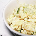まぶたん's cooksnap of when they made ゆで卵ときゅうりの粒マスタード和え.
