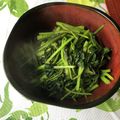 栗丸うさぎ's cooksnap of when they made さつま芋の葉の食べるラー油炒め.