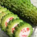 とゆたん's cooksnap of when they made レンジで簡単！ ゴーヤの蟹カマ詰め.