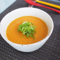 バカリャウ's cooksnap of when they made 皮ごとにんじんと長葱の味噌ポタージュ.