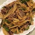 なおたんのしっぽ's cooksnap of when they made ピーマンがおいしい！じゃがいも青椒肉絲.