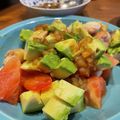 ここっこ★'s cooksnap of when they made 鶏とアボカドとトマトのさっぱりごまラー油.