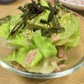 ねみねみ's cooksnap of when they made やみつき♪レタスとツナの海苔サラダ.