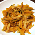 クックWQX628☆'s cooksnap of when they made かぼちゃの皮のきんぴら.
