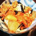 えりぺこ's cooksnap of when they made 美腸ダイエットに☆納豆キムチ豆腐☆.