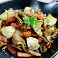 いなばっくす☆'s cooksnap of when they made 舞茸とカマンベールチーズの簡単炒め.