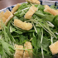 くじら食堂's cooksnap of when they made 大根と水菜と油揚げの山椒ドレッシング和え.