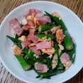 ポニーリボン's cooksnap of when they made 簡単☆オクラ＆ベーコン＆卵のバター炒め.