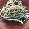 フジぽん's cooksnap of when they made もやしニラ香ばし胡麻油炒め★.