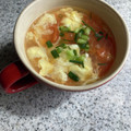 yu228's cooksnap of when they made トマトと卵の中華スープ.