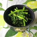 栗丸うさぎ's cooksnap of when they made すりゴマたっぷり♡麺つゆで春菊のゴマ和え.