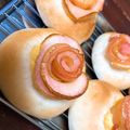 417。's cooksnap of when they made りんごの薔薇クリームパン.