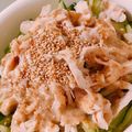 KAORULALA's cooksnap of when they made レンジで簡単♪鶏胸肉のバンバンジー.