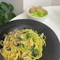 マイページ⸜♡⸝'s cooksnap of when they made 『超簡単』和風のしめじマヨパスタ.
