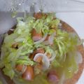 きちこっぺ's cooksnap of when they made ✿きゃべつとソーセージのホット♡サラダ✿.