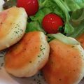 Yuuko7i's cooksnap of when they made おからパウダーと卵豆腐のもちもちナゲット.