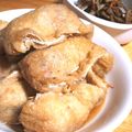 きどん's cooksnap of when they made 鶏と糸コンのじゅわ～っと巾着煮.