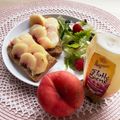 yokon☆'s cooksnap of when they made クリチ桃はちみつトースト.