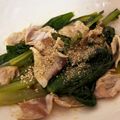 チェリチョコ's cooksnap of when they made 茹で豚と青菜の辛子和え.