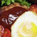 新妻あや's cooksnap of when they made ロコモコ.