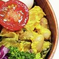 新妻あや's cooksnap of when they made ∮ かぼちゃと大豆のカレー✰彡サラダ ∮.