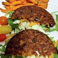 Lake☆Erie's cooksnap of when they made キヌアとブラックビーンズのベジバーガー.