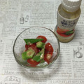 おはなすき's cooksnap of when they made オクラとトマトのごまドレ和え.