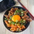 ♪♪maron♪♪'s cooksnap of when they made 豚味噌×カリカリ焼き納豆のスタミナ丼.
