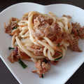 ゆなほむcrea's cooksnap of when they made 梅と鶏肉のさっぱり旨味・焼きうどん.