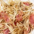 ママメイン！時々子供's cooksnap of when they made 簡単弁当おかず☆もやし&ﾍﾞｰｺﾝ炒め.