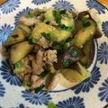 クックOWJX92☆'s cooksnap of when they made 材料2つ＊豚こまと茄子のペペロンチーノ風.