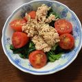 なつっこりー's cooksnap of when they made モロヘイヤとトマトのツナサラダ.