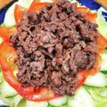Emihann's cooksnap of when they made 【野菜たっぷり】温かい牛肉サラダ.