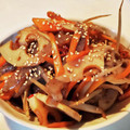 にしあまね's cooksnap of when they made 蓮根と蒟蒻入りきんぴらごぼう.