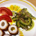 Marmo's cooksnap of when they made ゴーヤ簡単胡麻和え.