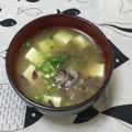 おはなすき's cooksnap of when they made たっぷり茗荷と豆腐のお味噌汁。.