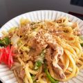 YUKAbuudaZ's cooksnap of when they made 絶対美味しい焼うどん。.