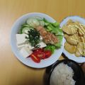 よちりん's cooksnap of when they made レタスときゅうりの豆腐サラダ♪.
