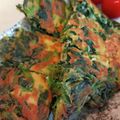 Yuuko7i's cooksnap of when they made おからパウダー！ほうれん草のチヂミ風.