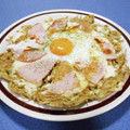 ＠迷子＠'s cooksnap of when they made ◆リメイク♡とろとろ卵の蕎麦ピッツァ◆.
