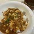 papikun's cooksnap of when they made フライパンで簡単！麻婆豆腐丼.